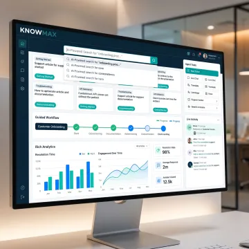 AI-powered customer support knowledge platform dashboard