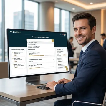 AI banking support workflow dashboard