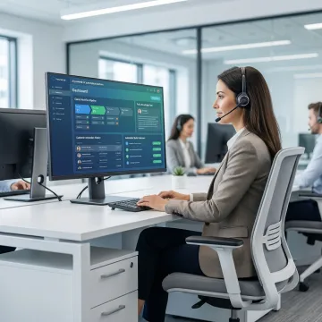 Insurance CX automation platform dashboard showing agent knowledge management and claims workflows
