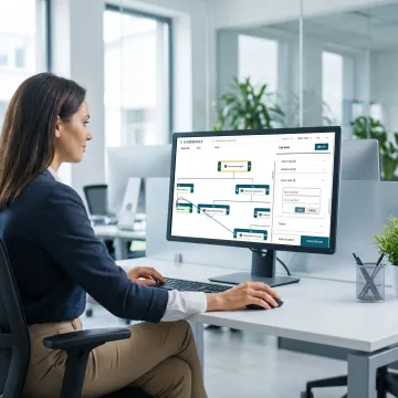 Agent using interactive decision tree software