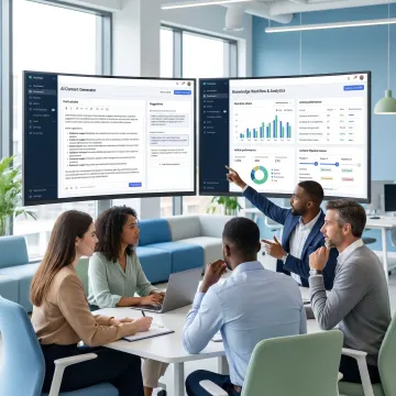 Team managing AI knowledge content