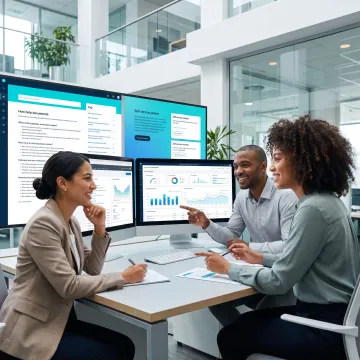 Team managing self-service knowledge content