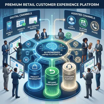 Retail team using unified knowledge platform