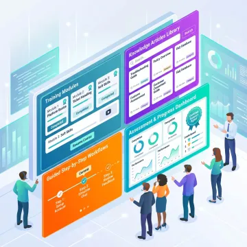 Agent onboarding and knowledge management platform