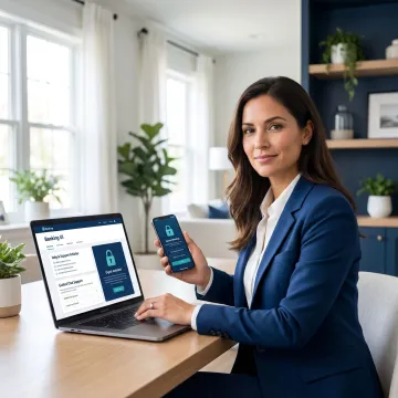 Banking customer using digital self-service support