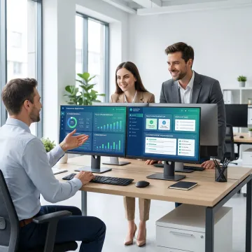 Insurance team managing renewals with AI tools