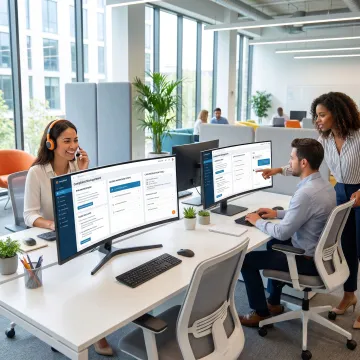 Support team using complaint resolution knowledge software
