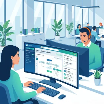 Insurance agents using a digital knowledge base platform