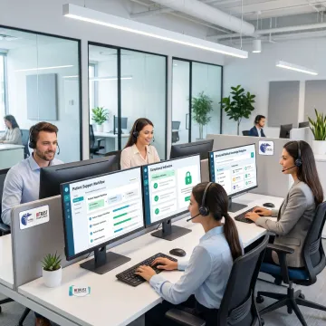 Healthcare support team using a knowledge management platform