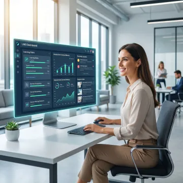 Training manager reviewing agent learning progress