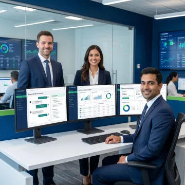 Financial services AI self-service dashboard