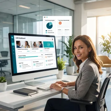 Agent using a personalized LMS training portal