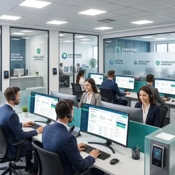Bank customer service team using AI knowledge platform