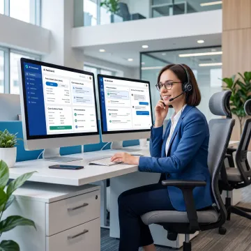 Insurance support agent using AI guidance dashboard