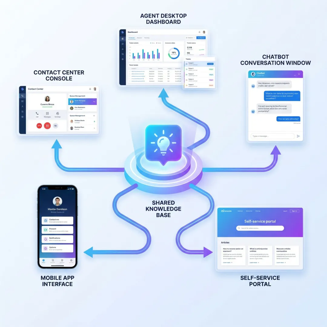 Unified knowledge delivery across support channels