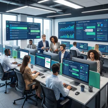 AI-powered CX workflow dashboard for contact center teams