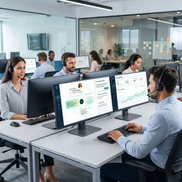 AI automation dashboard for customer support agents