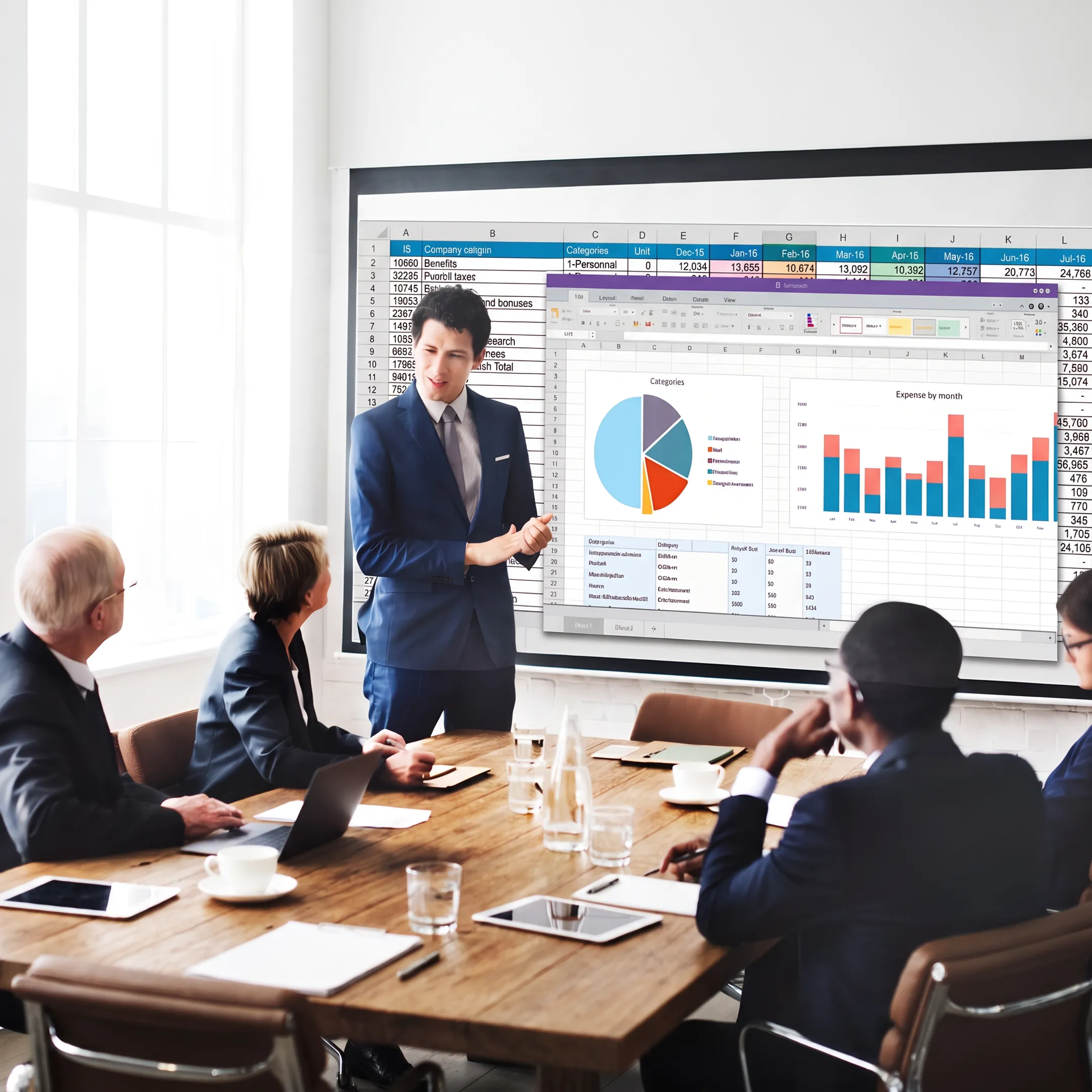 Financial professional assessing internal controls