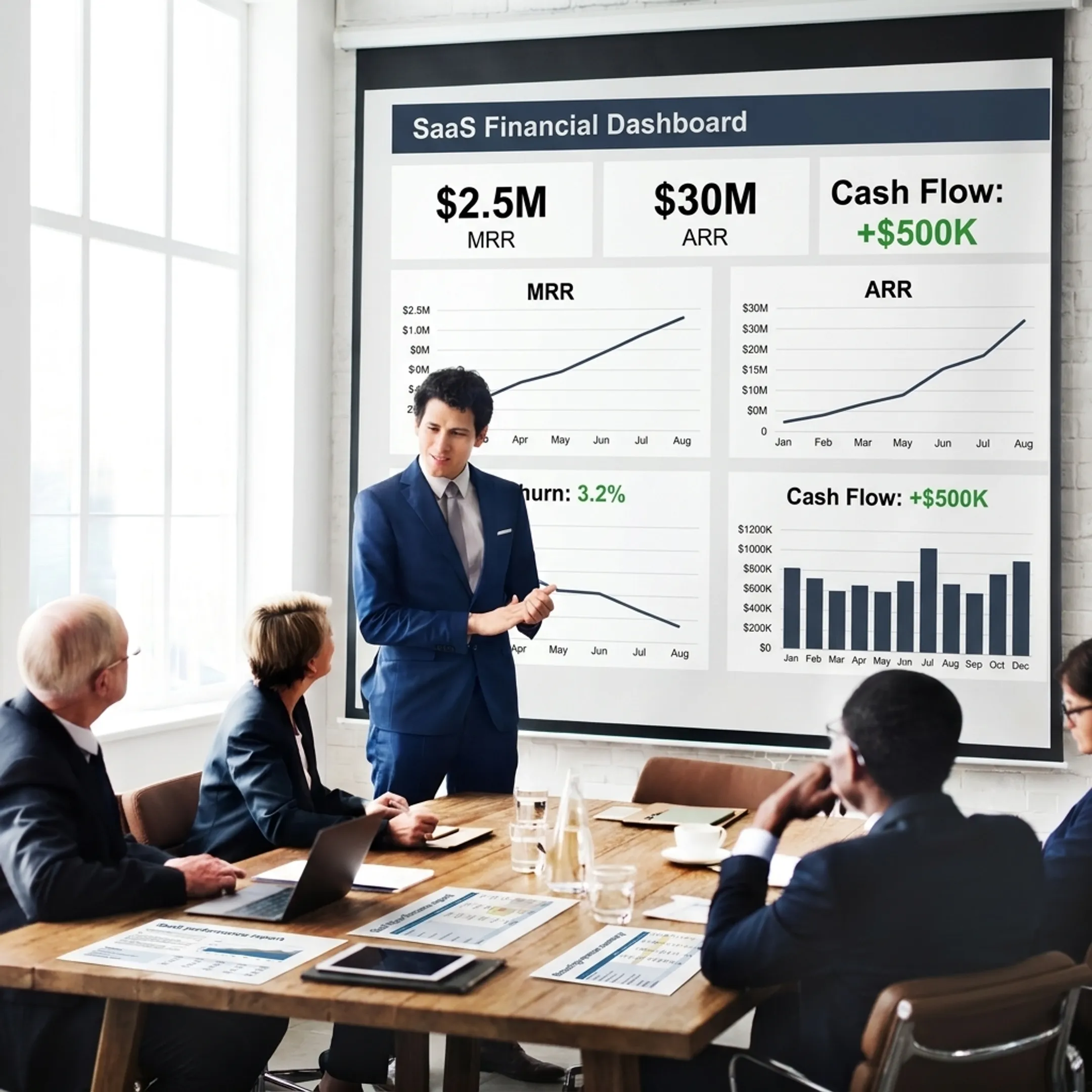 SaaS finance dashboard reviewed by accounting professionals