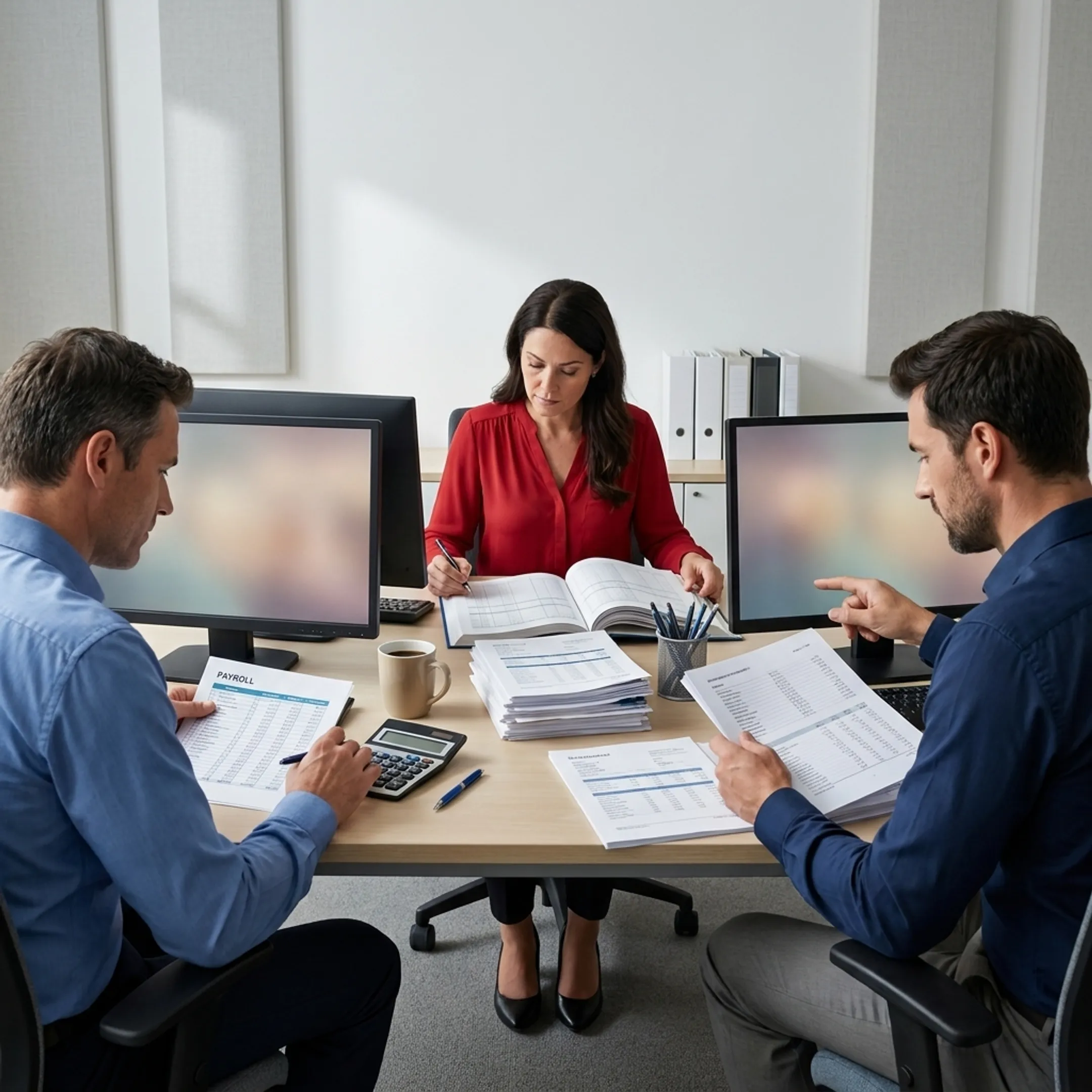 Offshore accounting team managing financial operations