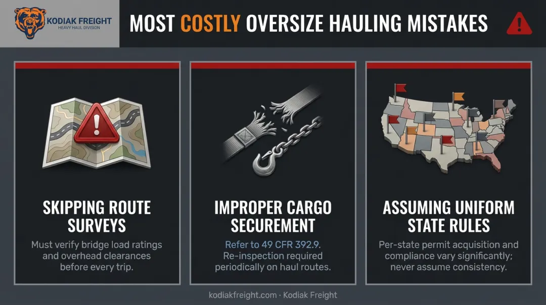 Three most common oversize hauling safety mistakes and how to avoid them