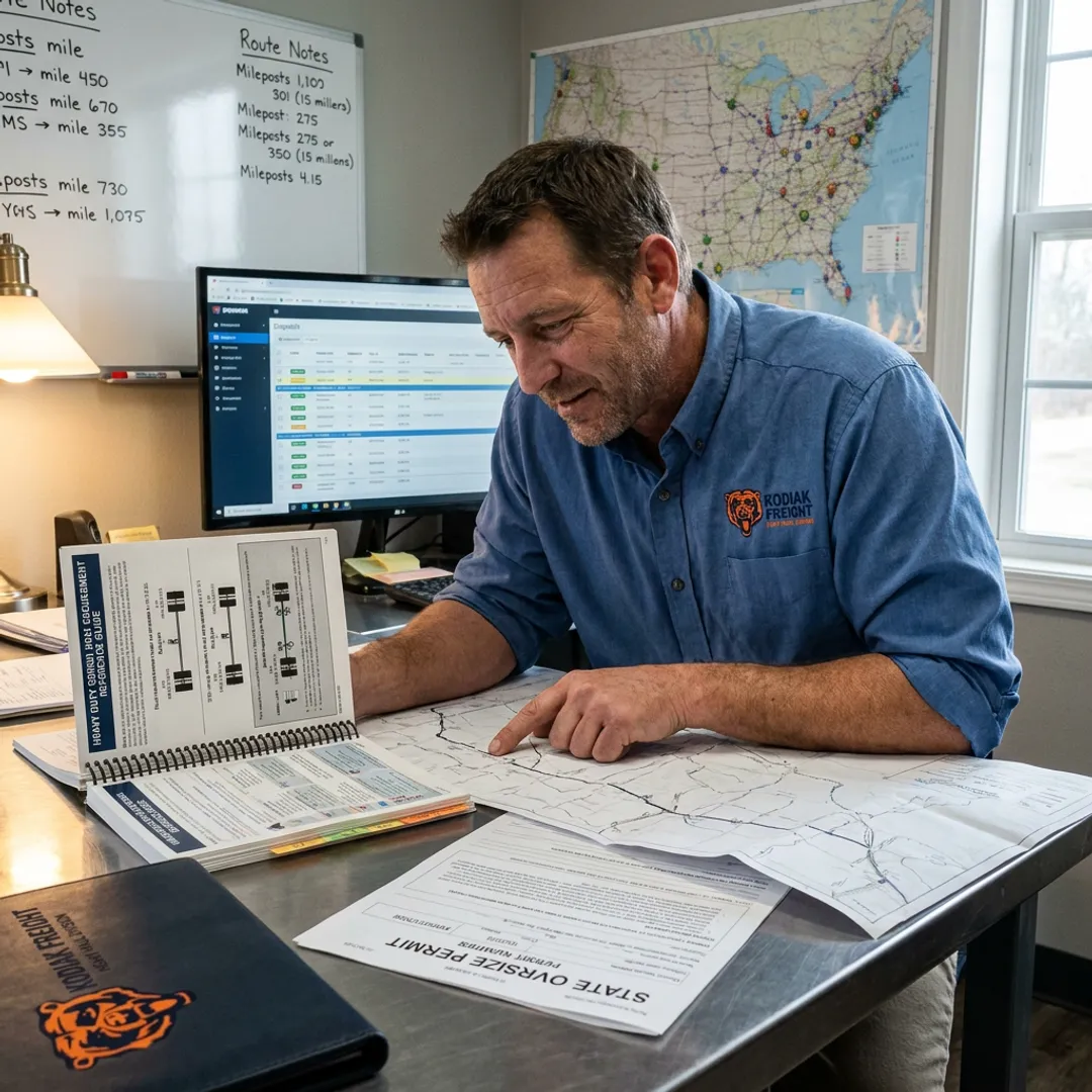 Heavy-haul route planning and permits