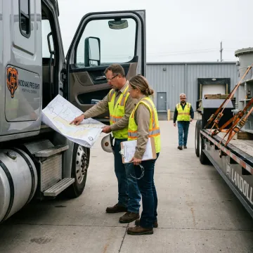 Heavy-haul route planning for machinery transport