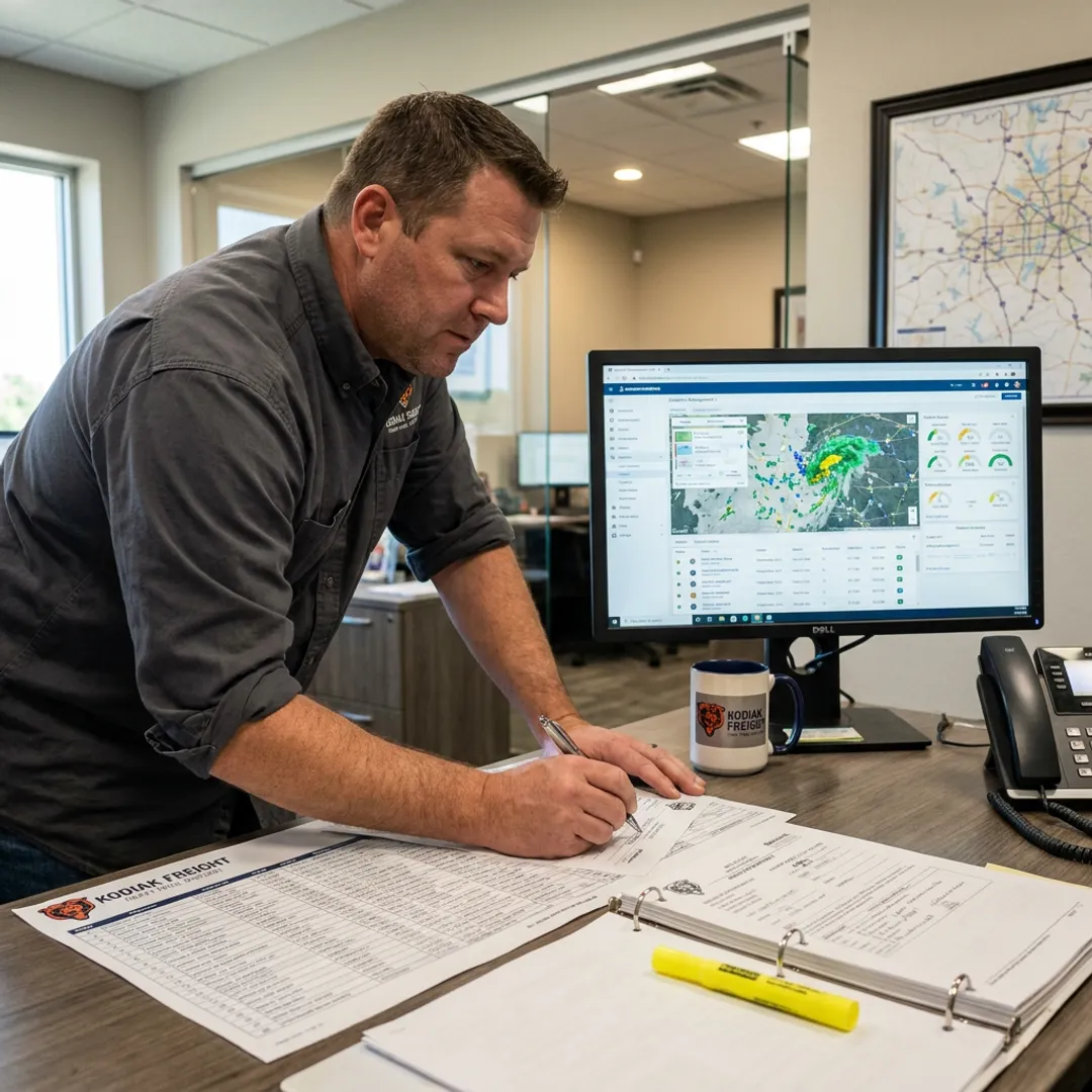 Dispatcher coordinating dedicated freight transportation