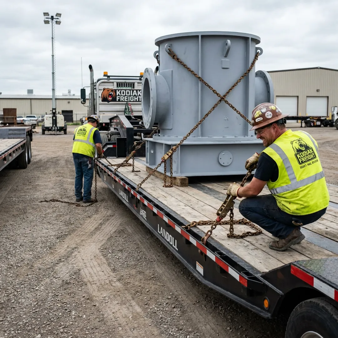 Heavy equipment transport planning and secure loading