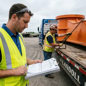Heavy haul logistics planning and truck preparation