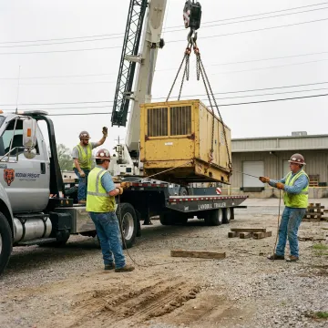 Heavy equipment rigging in Birmingham