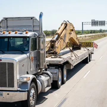 Heavy-haul freight truck in Texas