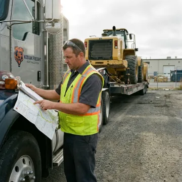 Heavy equipment transport planning