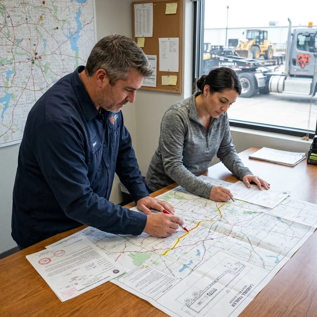 Heavy haul route planning for oversize freight