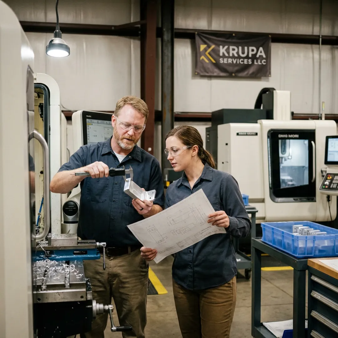 Custom industrial equipment manufacturing floor