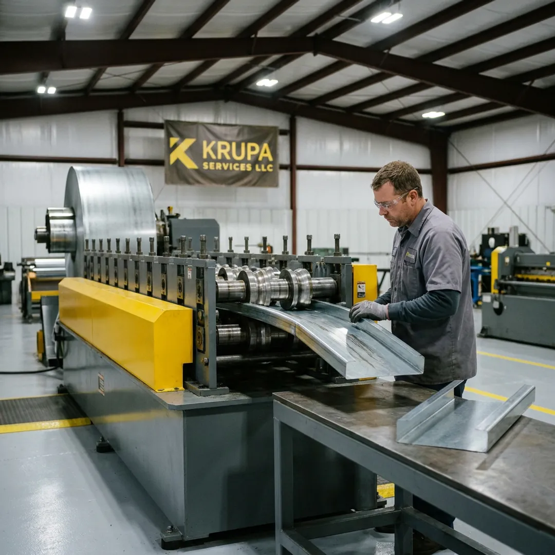 Precision metal roll forming production line