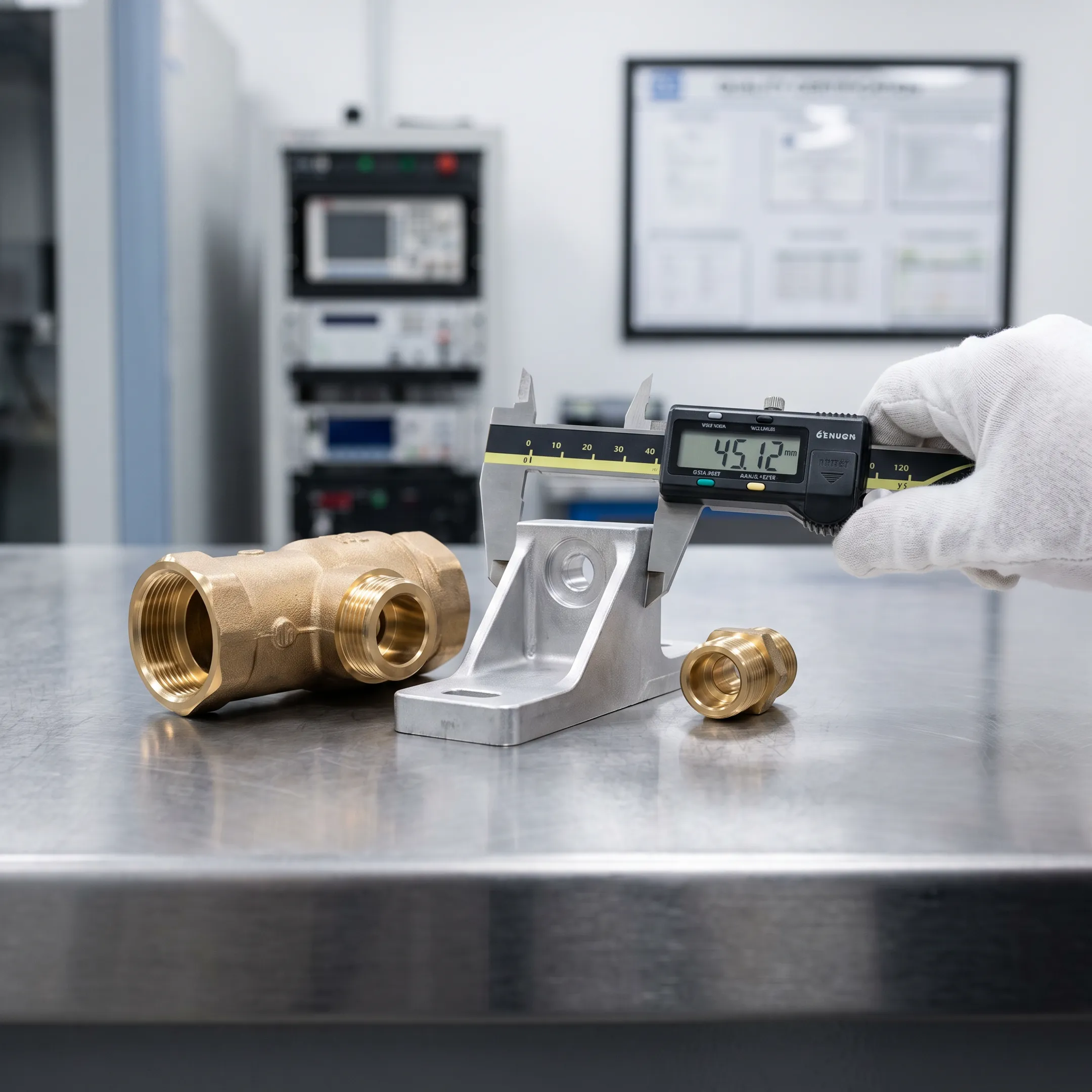 Non-ferrous precision casting components and metal assemblies