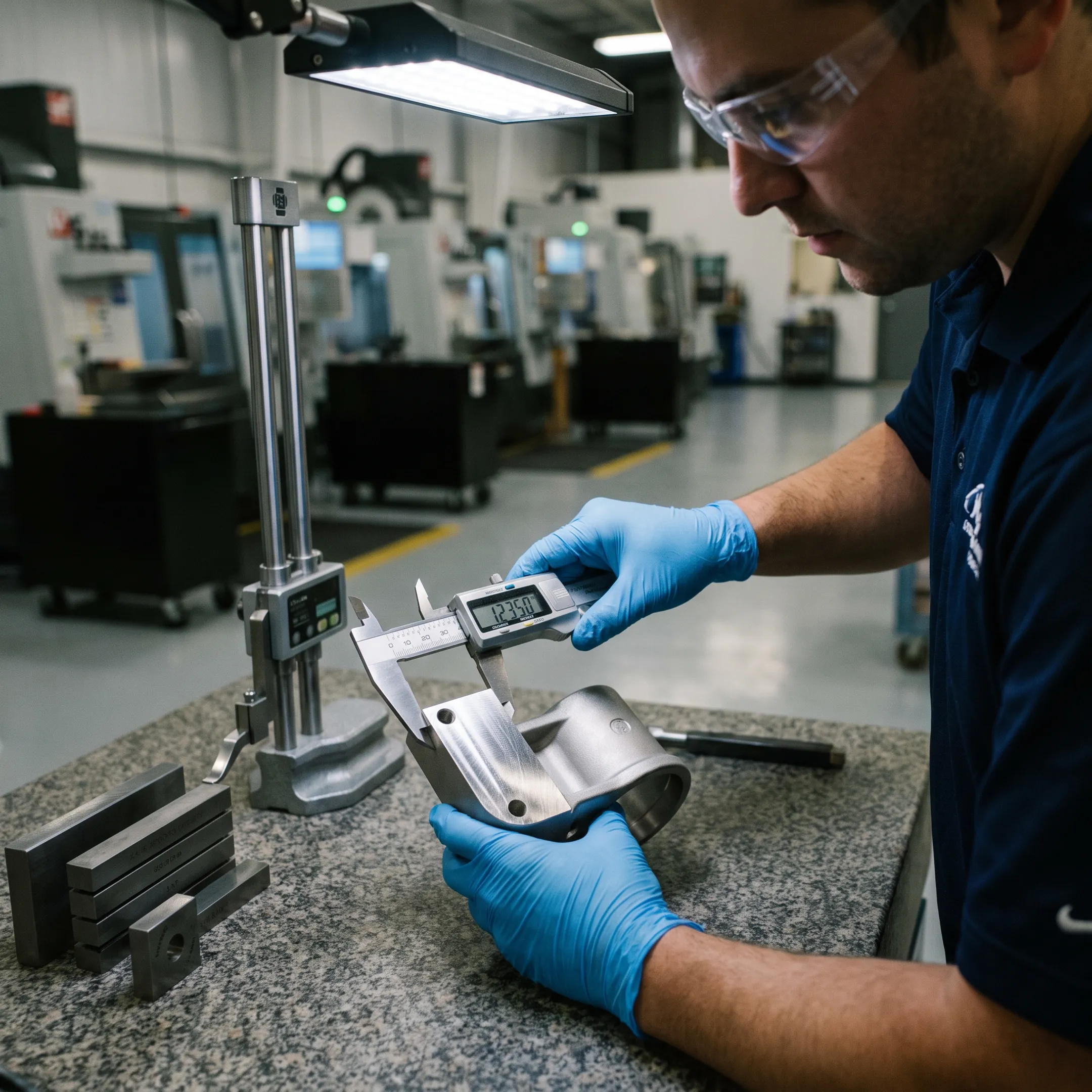 Quality inspection of finished metal investment castings