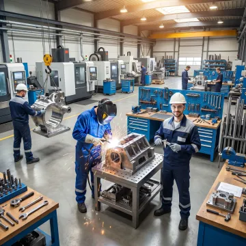 Custom metal fabrication and weldment assembly