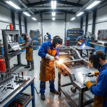 Custom automotive metal fabrication work