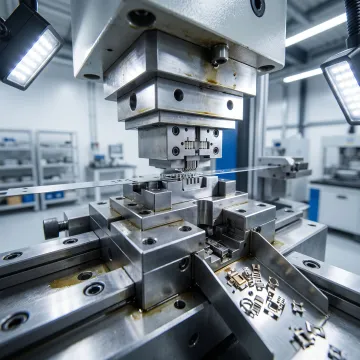 Precision micro metal stamping press producing small metal parts