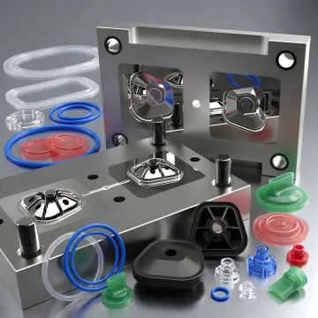 Custom silicone components produced through LSR injection molding