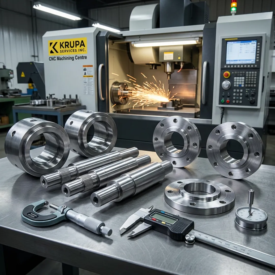 Precision machined heavy machinery components