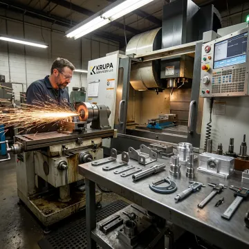 Custom metal parts fabrication in a manufacturing facility