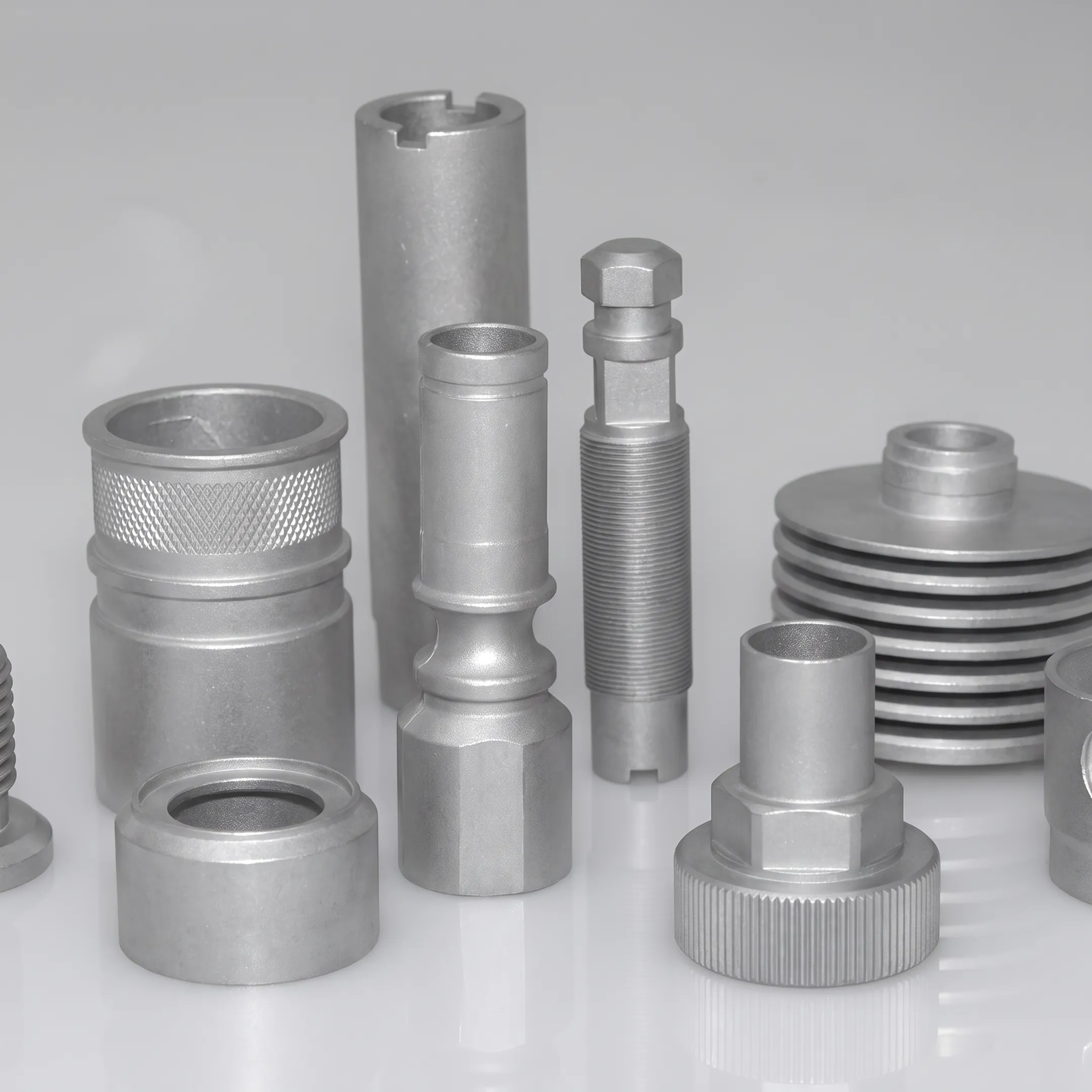 Detailed view of precision engineered magnesium die cast components