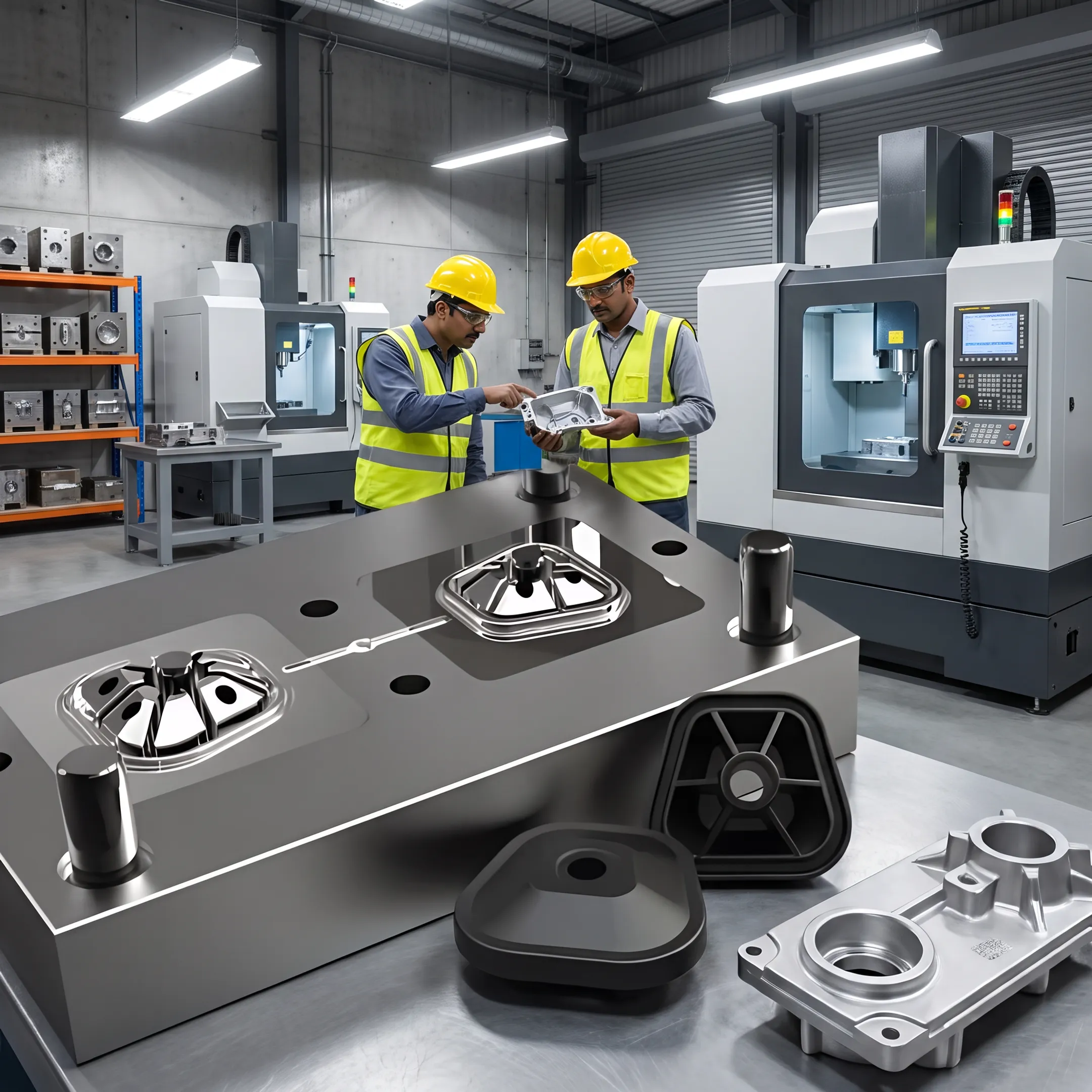 Industrial metal casting components and manufacturing equipment