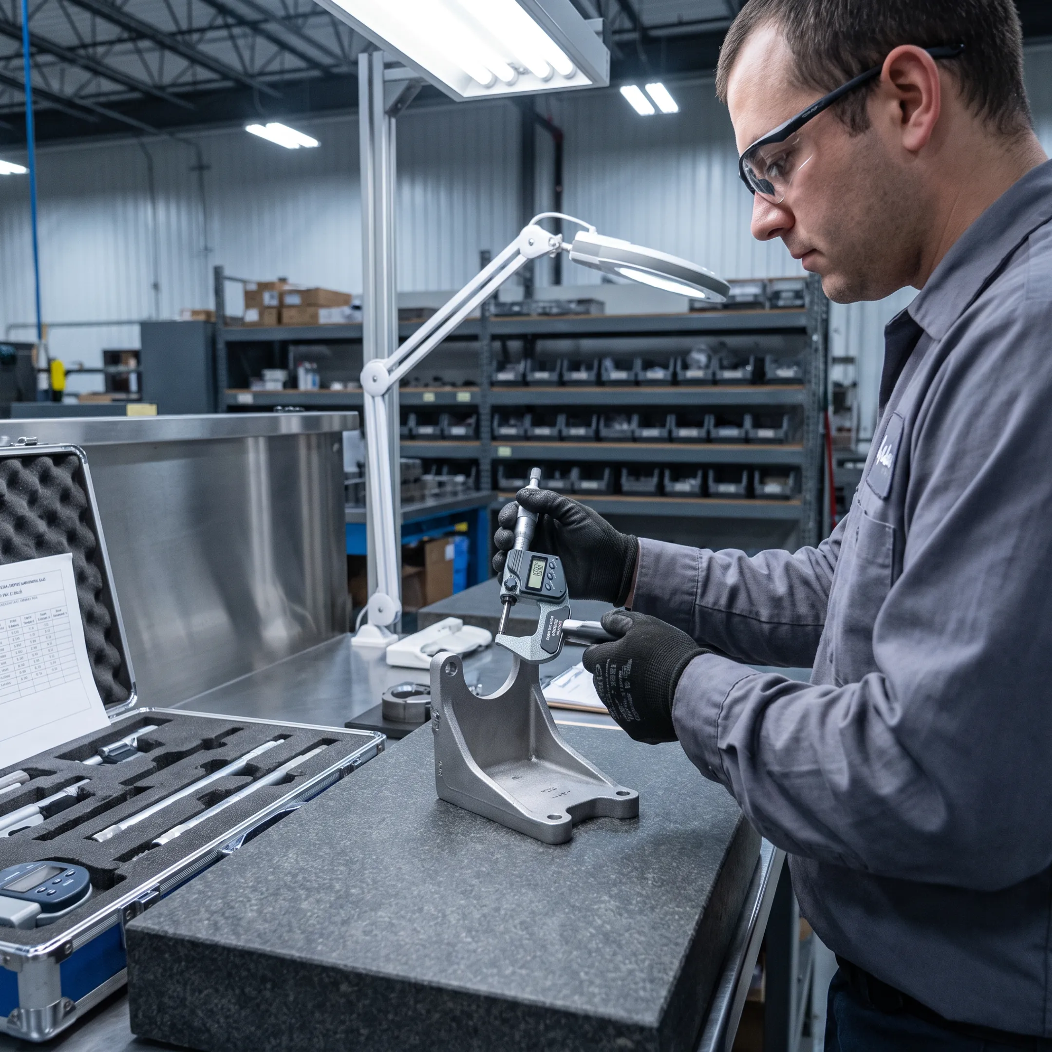 Quality inspection of finished metal investment castings