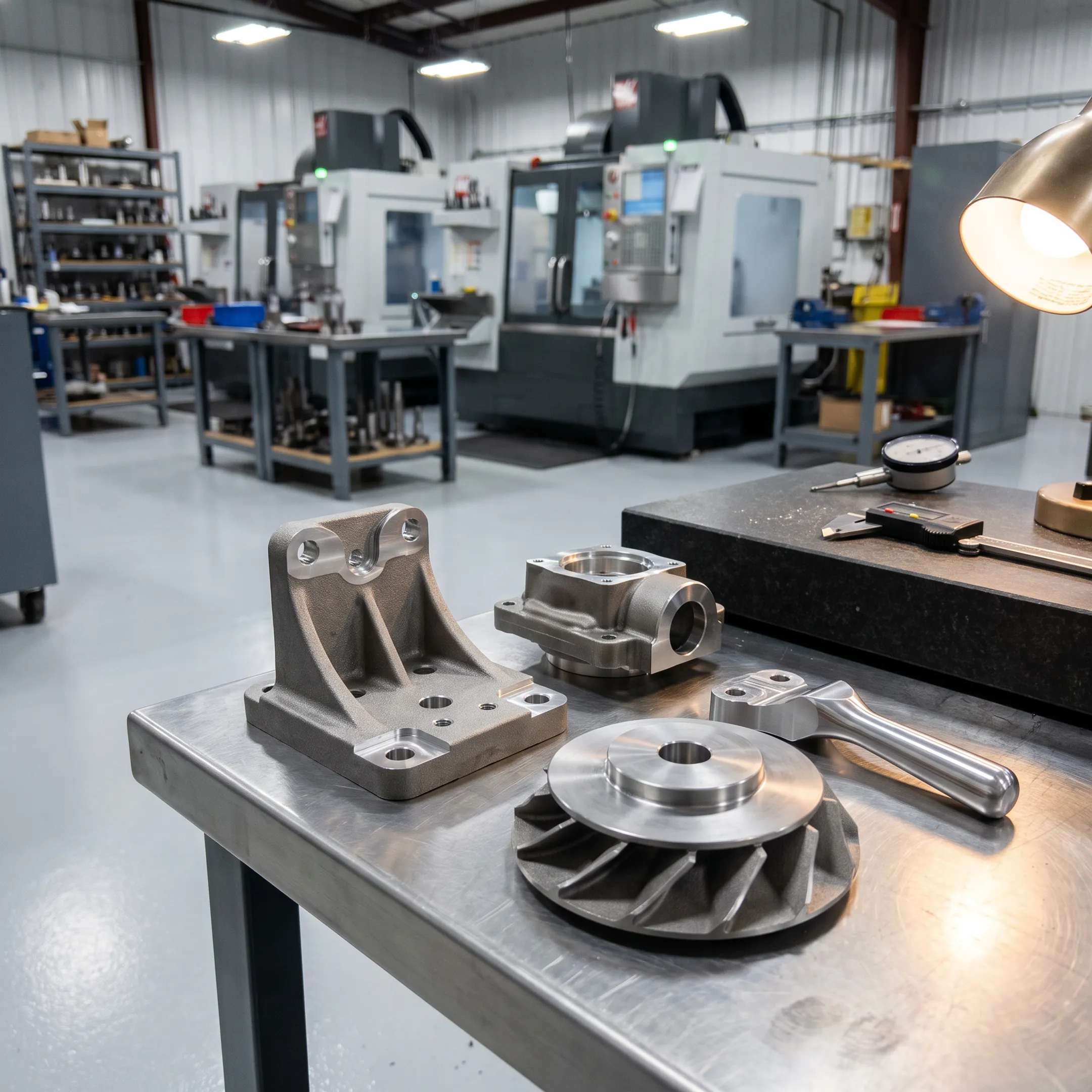 Investment casting components prepared for industrial manufacturing