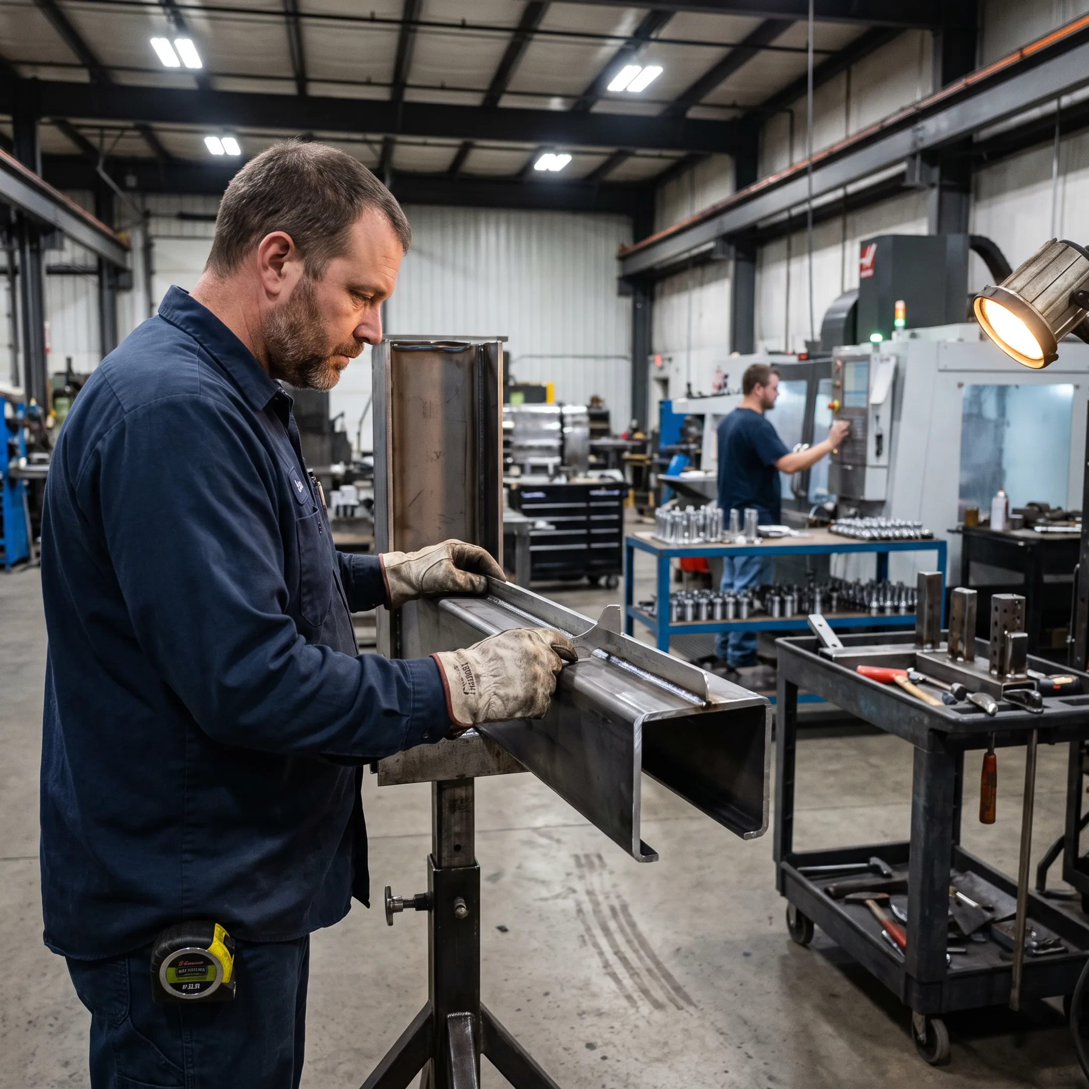 Custom metal fabrication and weldment assembly