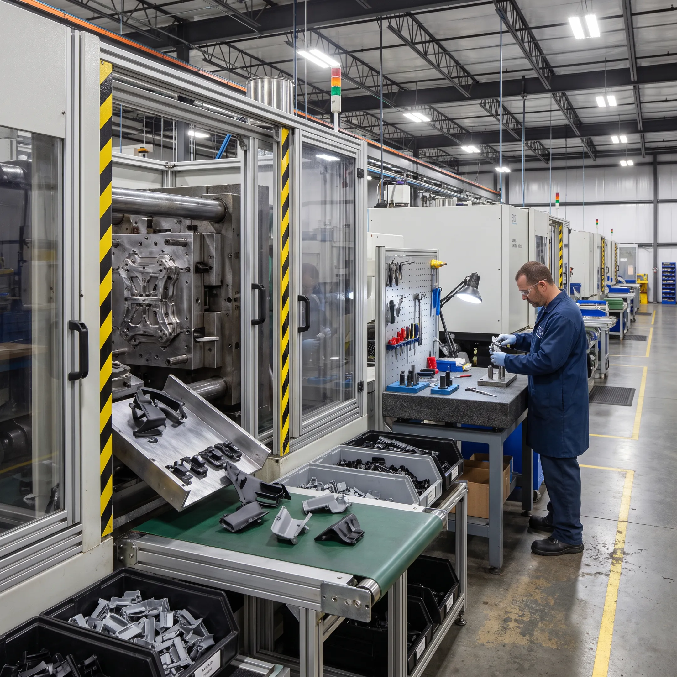 Automotive plastic parts manufacturing facility